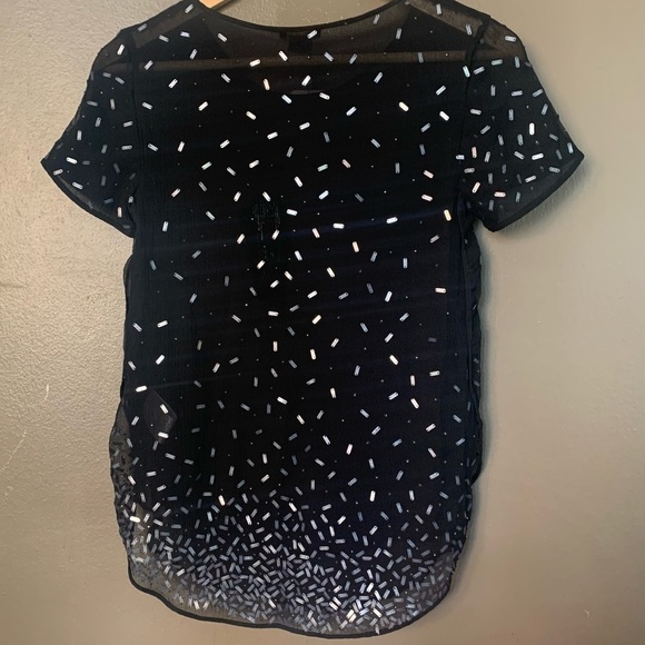 COPY - BNWT- Theory  Sheer Blouse- Small - Picture 6 of 6